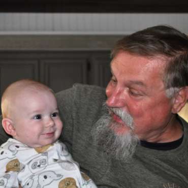 Rick meets newest grandson Hunter for the first time.